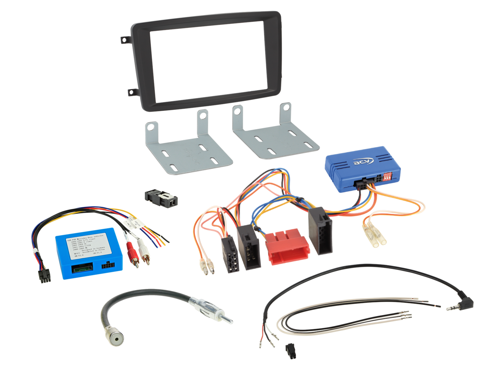 ACV 621190-42-1 | 2-DIN Installatiekit | Mercedes | C-Klasse / CLK