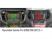 ACV 281143-25 | 1-DIN Inbouwframe | Hyundai | Santa Fe 2012-2018