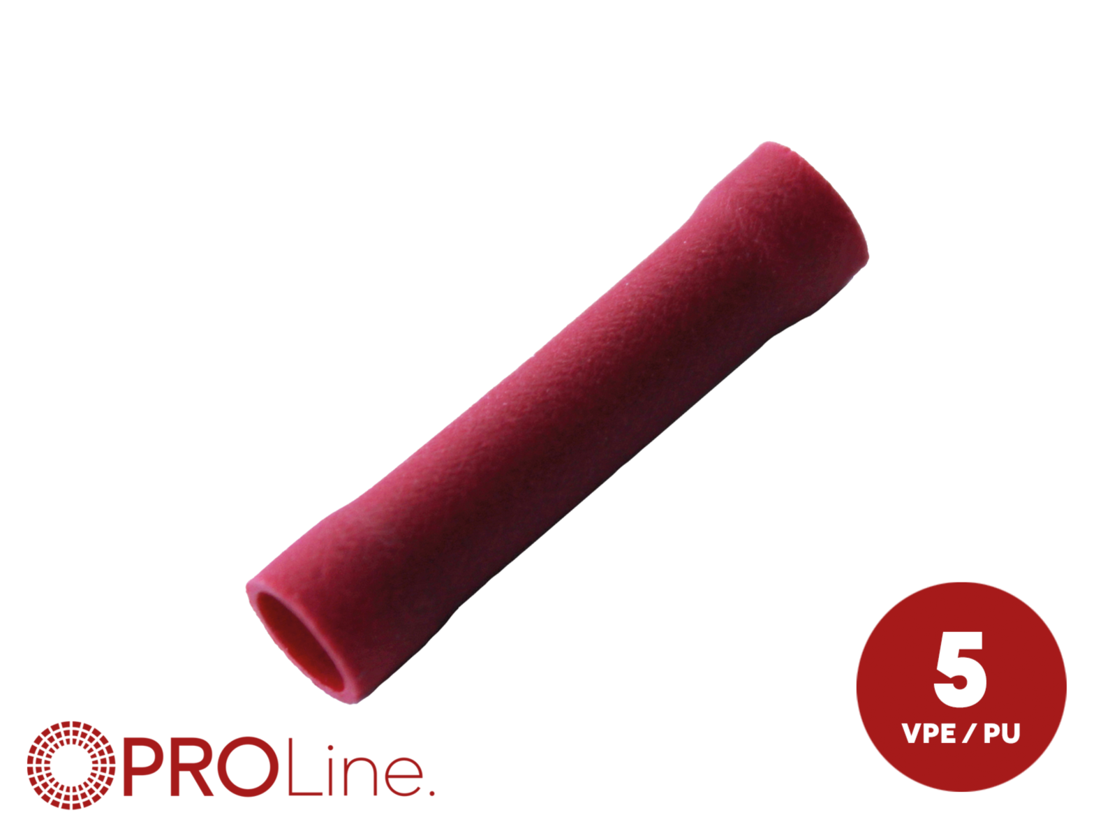 ACV 340001-5-p | Stootverbinder | Universeel | 0.5 - 1.5 mm² Rood