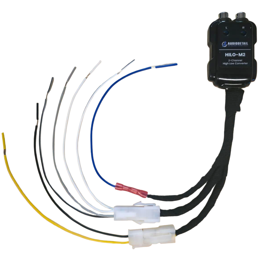 AudioDetail HILO-M4 | 4-Kanaals High Low Converter | High Level naar RCA | Auto-Remote 12V | MOLEX