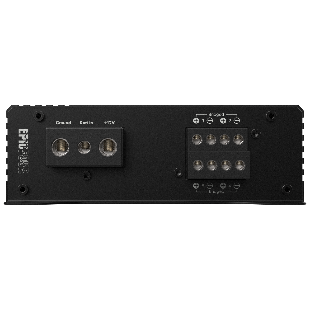 AudioControl EPICFOUR | 4-Kanaals Versterker | 4 x 100/200 Watt RMS @ 4/2 Ω | 2 x 400 Watt RMS @ 4Ω gebrugd