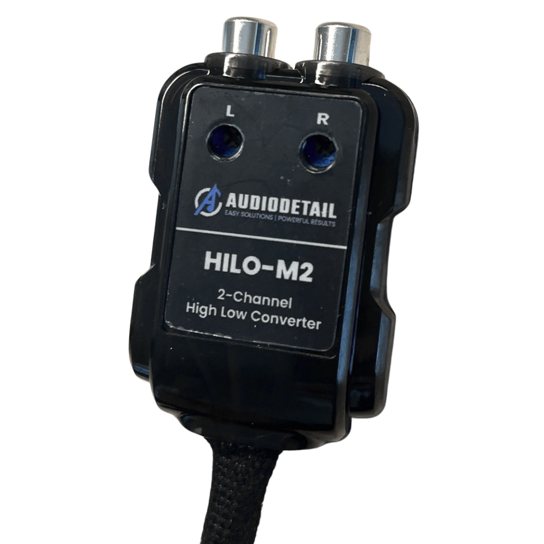 AudioDetail HILO-M4 | 4-Kanaals High Low Converter | High Level naar RCA | Auto-Remote 12V | MOLEX