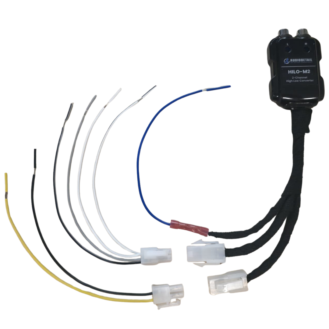 AudioDetail HILO-M4 | 4-Kanaals High Low Converter | High Level naar RCA | Auto-Remote 12V | MOLEX